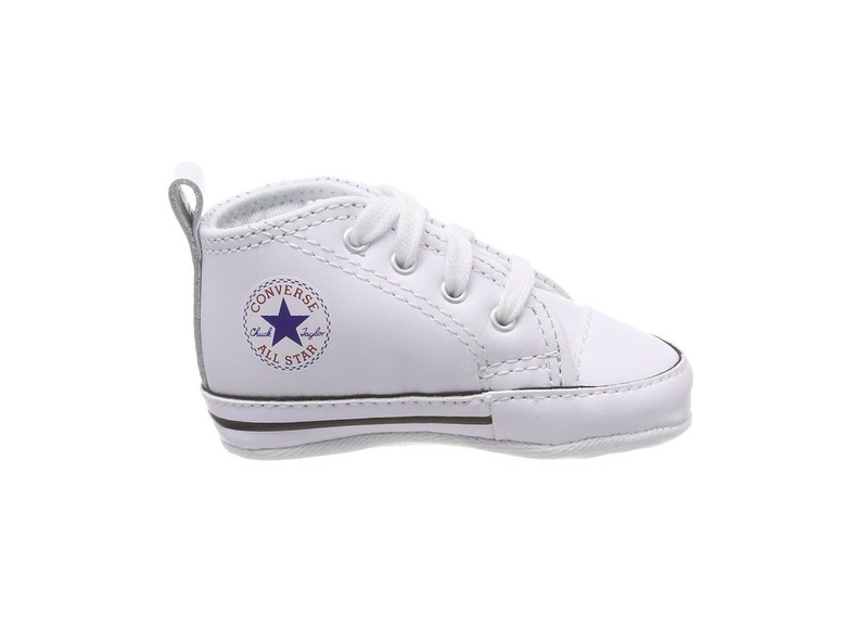 Converse First All Star White 81229 Newborn Crib Baby Shoes Size 4