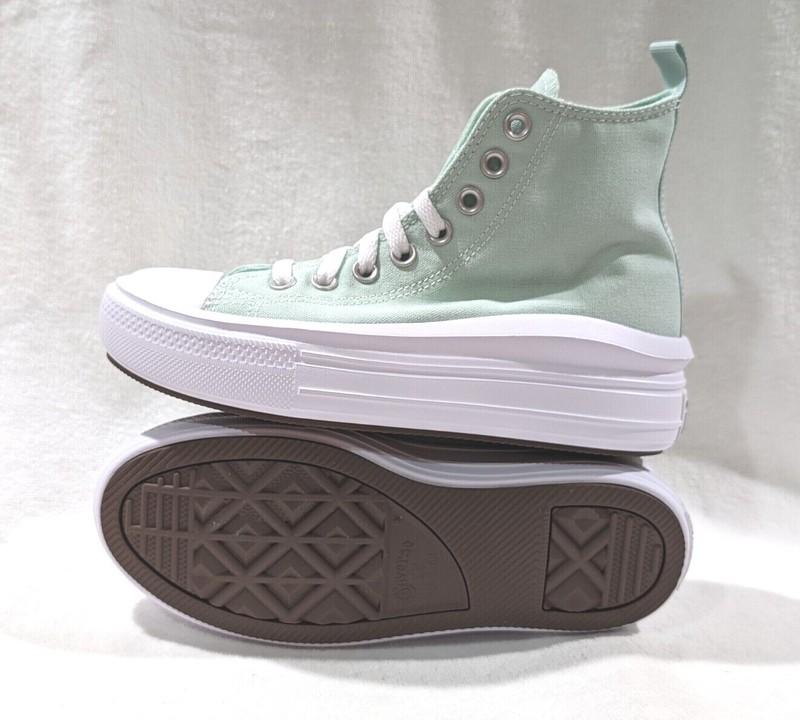 Converse Girl's CTAS Move Sticky Aloe Platform High Top Sneakers - Size 6 NWB
