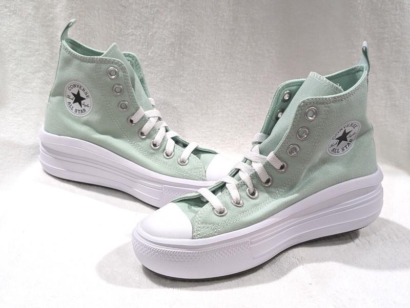 Converse Girl's CTAS Move Sticky Aloe Platform High Top Sneakers - Size 6 NWB