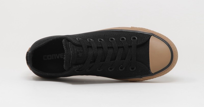 CONVERSE Girls Boys Youths Shoes Chuck Taylor Black Gum Bottom All Star Low Top