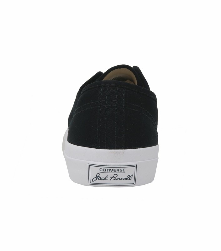 CONVERSE Jack Purcell Black Canvas Lace Up Big Kids Boys Girls Shoes Sneakers