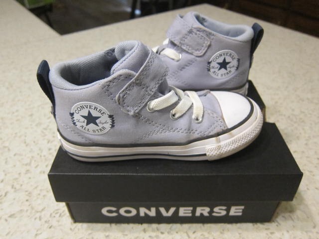 Converse Malden Street 1V Chuck Taylor Gray Size 8 Infant Mid Top Sneakers