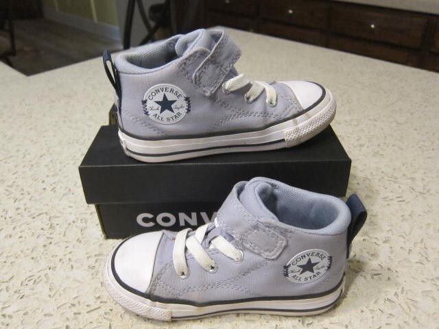 Converse Malden Street 1V Chuck Taylor Gray Size 8 Infant Mid Top Sneakers