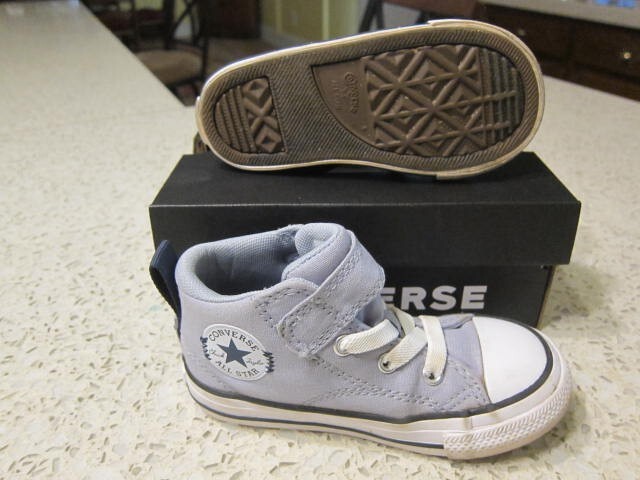 Converse Malden Street 1V Chuck Taylor Gray Size 8 Infant Mid Top Sneakers