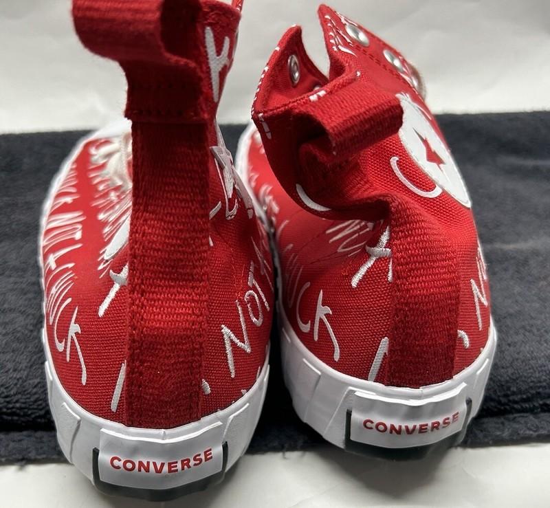 Converse Mens Size 9 'Not A Chuck' Red UNTITL3D CTAS Hi Sneaker Shoes