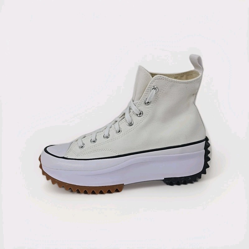 Converse Run Star Hike High Top White Canvas Shoes - Men's 9.5/Women's 11