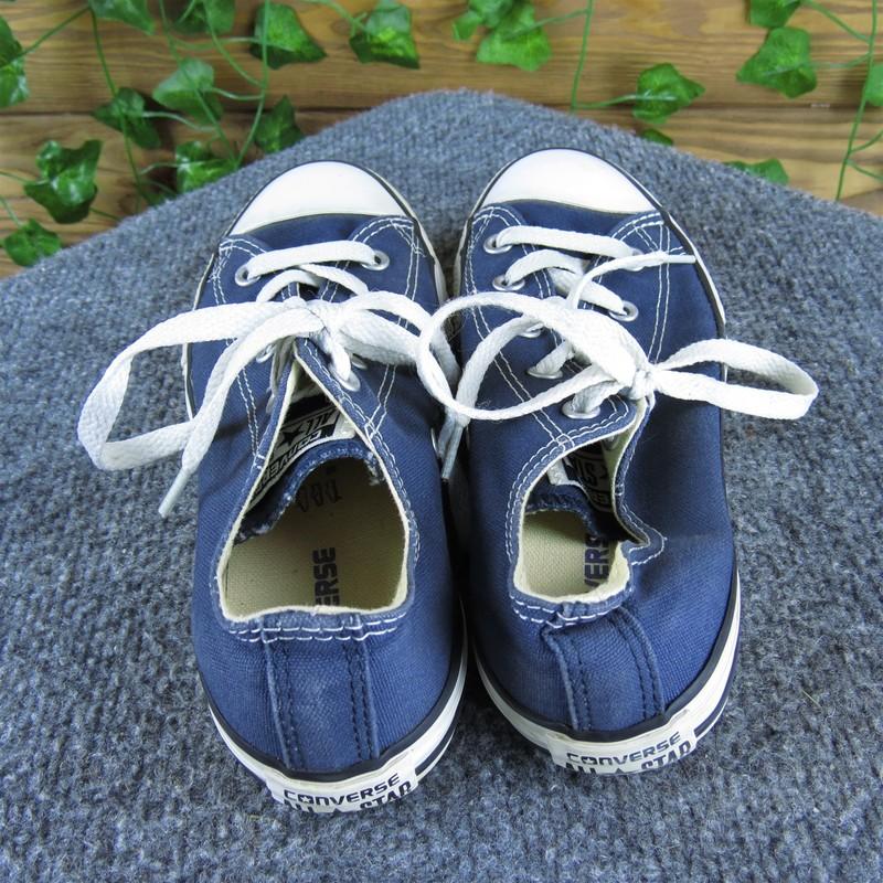 Converse Sneaker Low Top Boys Y 2 Medium Athletic Blue Fabric Lace Up