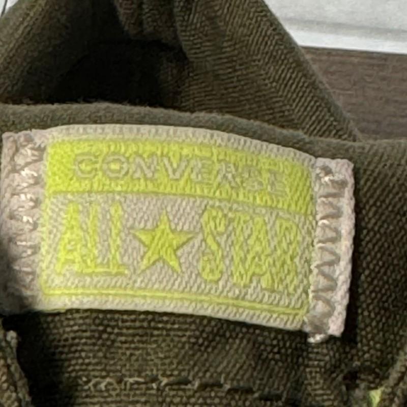 Converse Unisex Boys Girls Size 10 Olive Green Sneakers