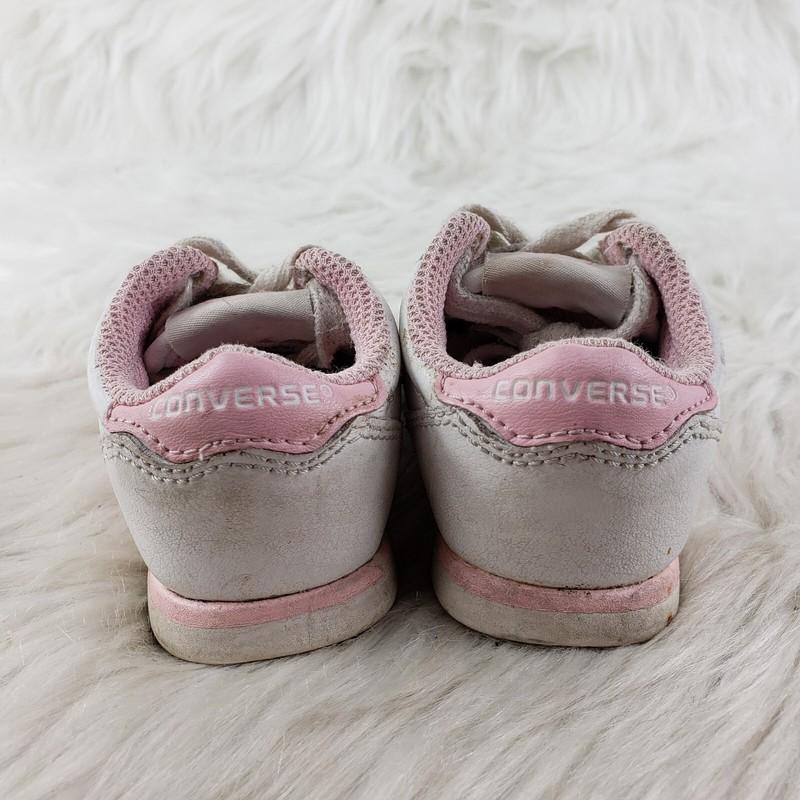 CONVERSE White Pink Casual Shoes Toddler Kids Size US 6 EUR 22