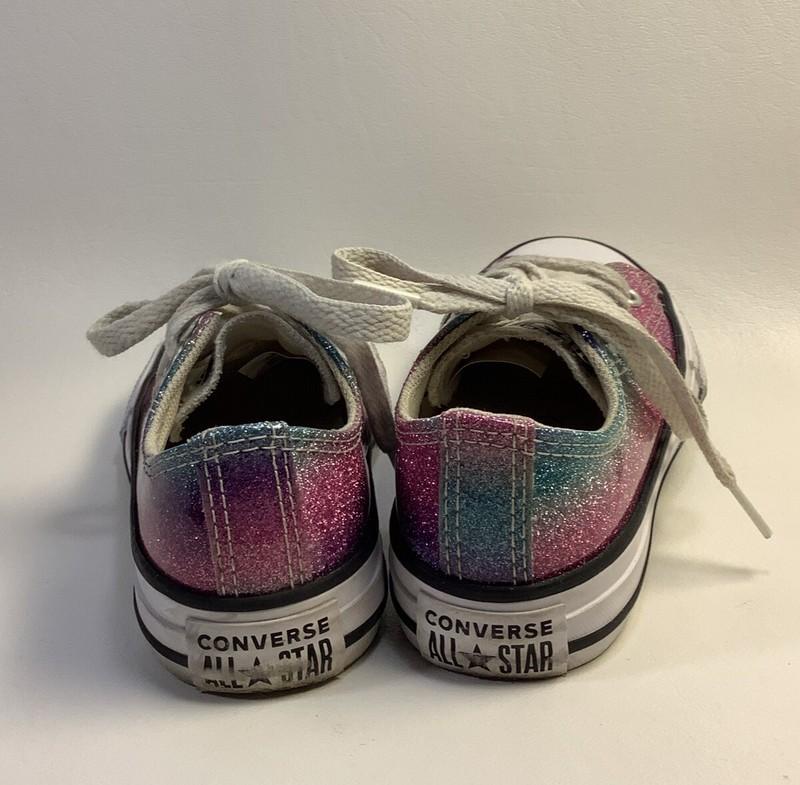 CONVERSE Youth 11 Glitter Rainbow Ombré Chuck Taylor All Star Tennis Shoes