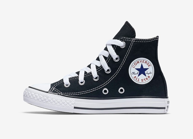 Converse Youth Chuck Taylor All Star Hi SNEAKERS Black Size 12 K104
