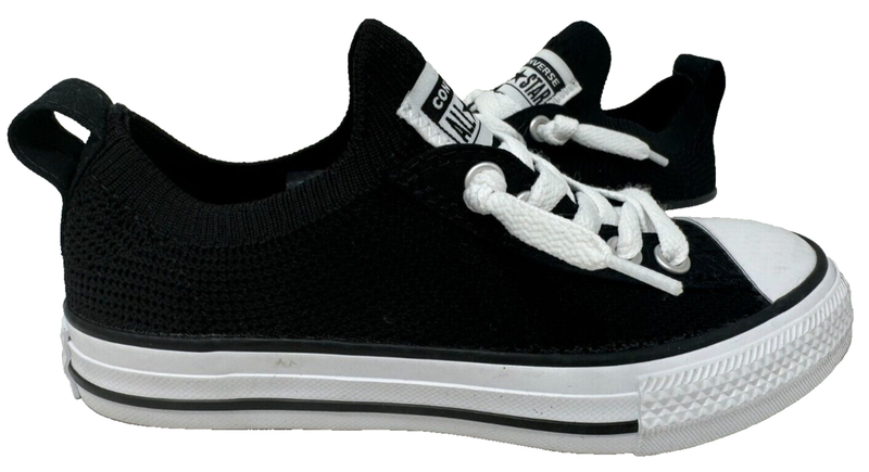 Converse Youth Girl's Chuck Taylor All Star Shoreline Shoes Blk/Wht Size:13 86U