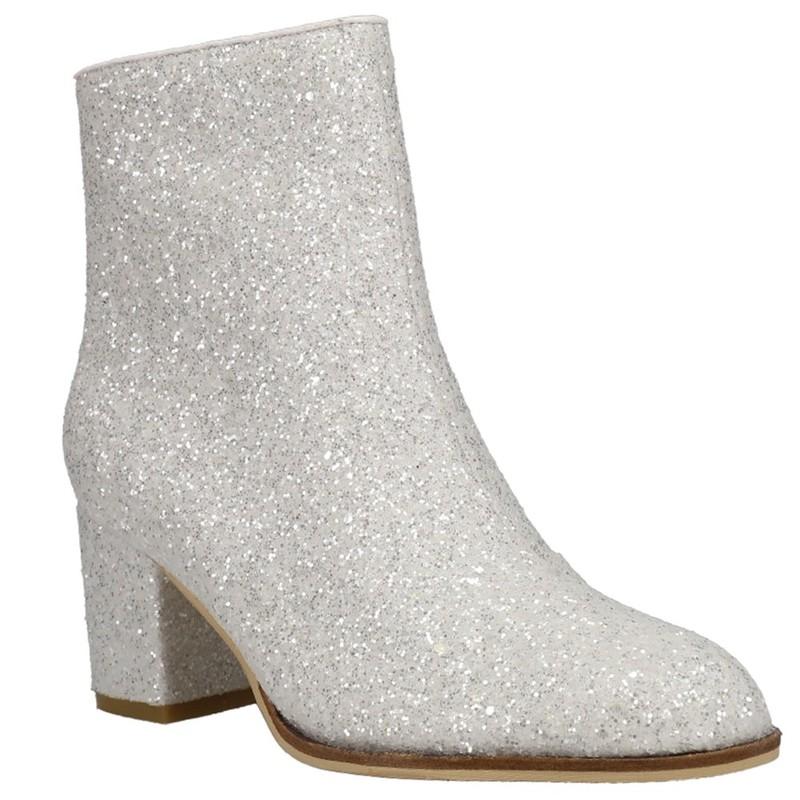 Corkys Razzle Dazzle Glitter Round Toe Zippered Booties Womens Size 9 M Casual B
