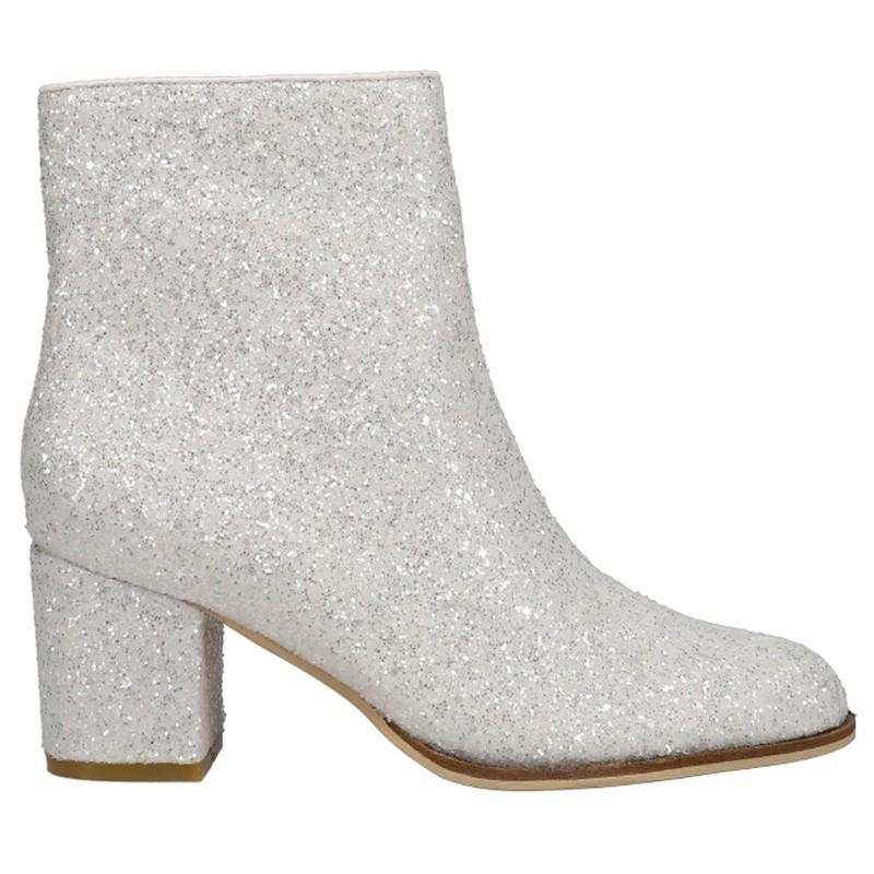 Corkys Razzle Dazzle Glitter Round Toe Zippered Booties Womens Size 9 M Casual B