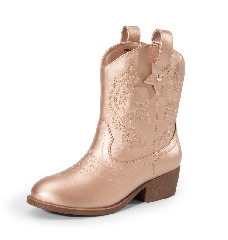 Cowgirl Boots 2-in-1 Western Boots Removable Cuff Fold Over Girls Fashion Boots