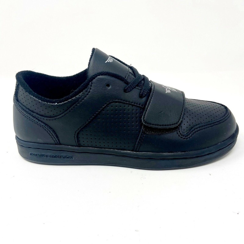 Creative Recreation Cesario Lo Black Black Youth Kids Sneakers