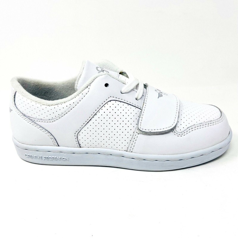 Creative Recreation Cesario Lo White Kids Youth Low Top Casual Sneakers