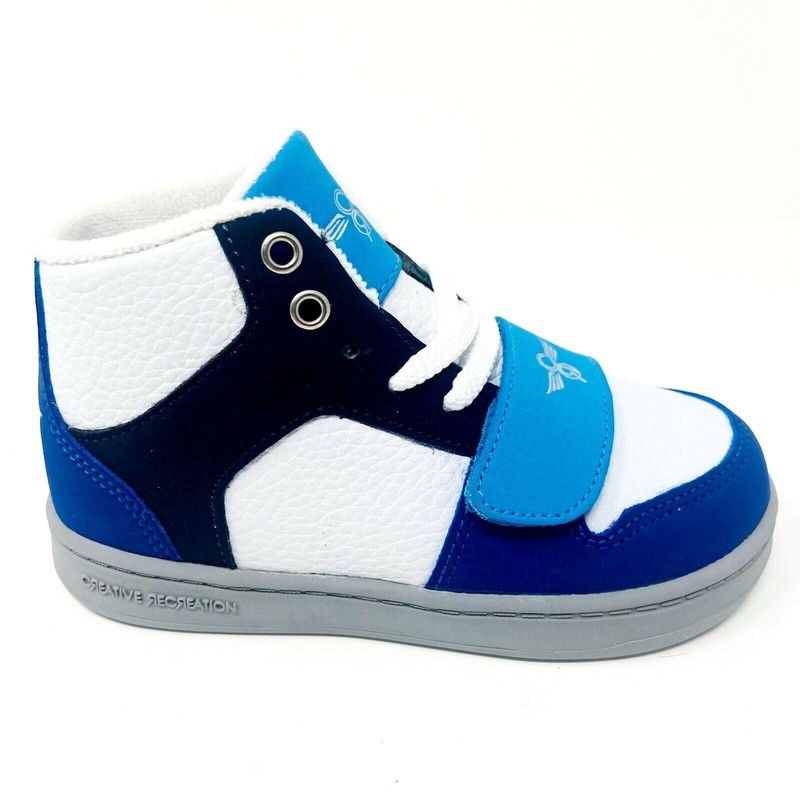Creative Recreation Cesario White Royal Navy Toddler Baby Sneakers