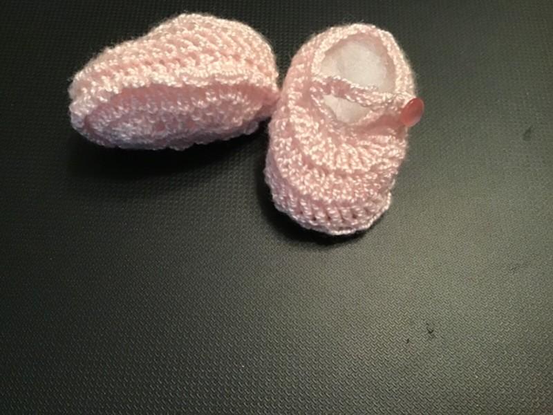 Crochet Baby Shoes Booties Crochet Doll Shoes Booties Pink Mary Jane