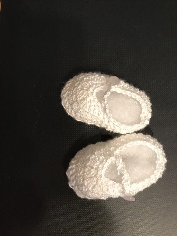 Crochet Baby Shoes Booties Crochet Doll Shoes Booties White Mary Jane