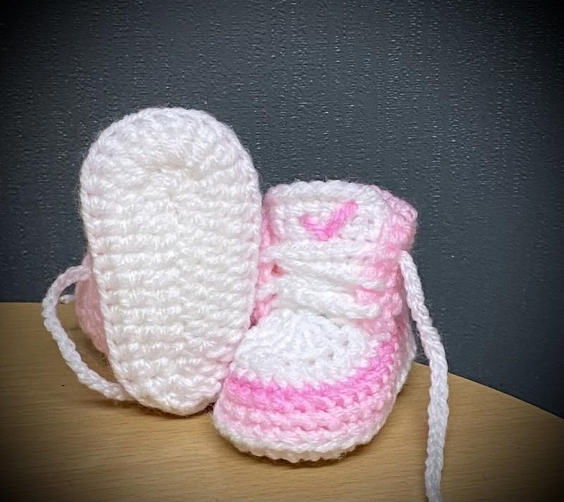 Crochet Baby Shoes Handmade Crochet Wool Baby Booties Sneakers Slippers Trainers