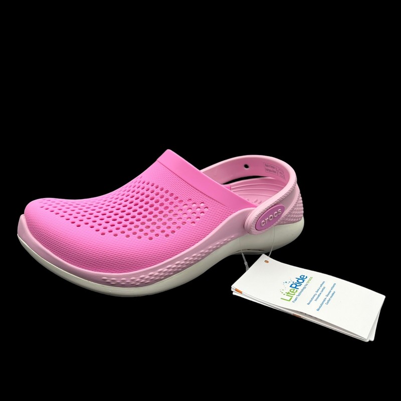Crocs 207021 LITERIDE 360 Girls Summer Slip On Clog Taffy Pink Ballerina Pink J5
