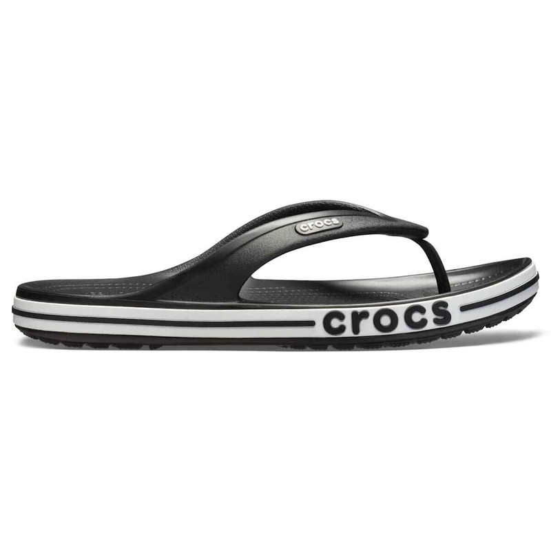 Crocs Bayaband Flip Flop Sandals Size Men 7 Black Unisex Womens 9 Shoes