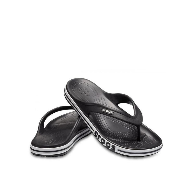 Crocs Bayaband Flip Flops Black/White Unisex M9/W11 205393-066
