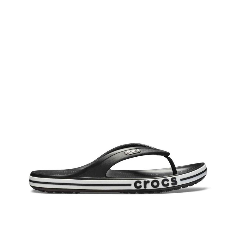 Crocs Bayaband Flip Flops Black/White Unisex M9/W11 205393-066