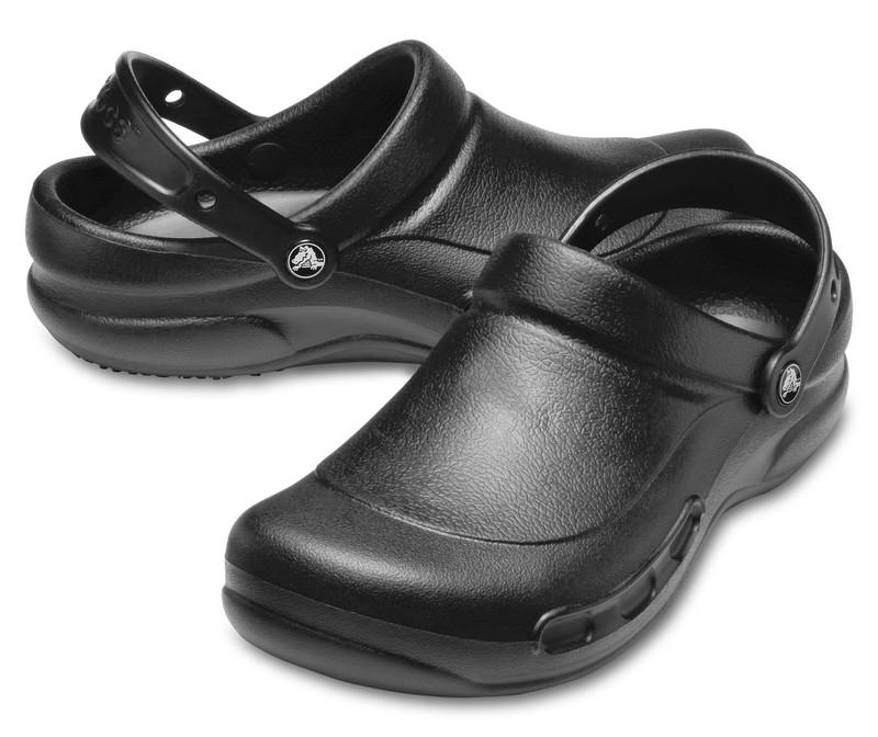 Crocs Bistro Unisex Black Clog Shoes Size Men's 5 Women's 7 Medium
