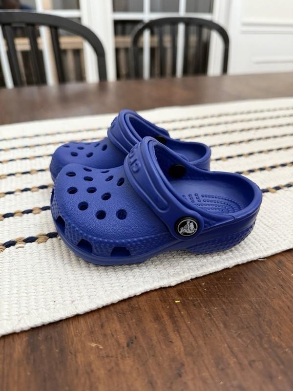 Crocs Blue Clogs Shoes Size 2C 3C Baby Toddler NWOB
