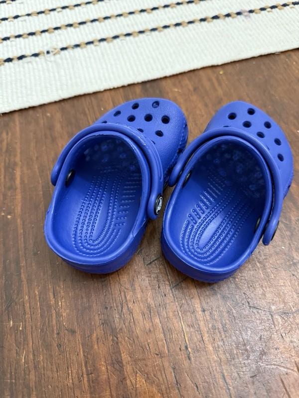 Crocs Blue Clogs Shoes Size 2C 3C Baby Toddler NWOB