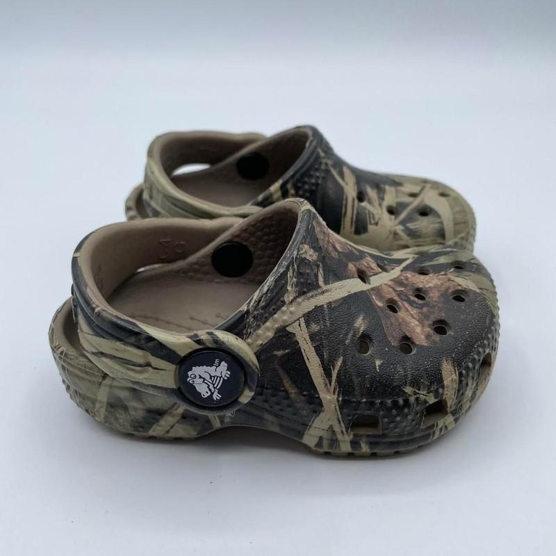 Crocs Camo Baby Size 4 Clogs Camouflage Utility Unisex Kidcore Country Western