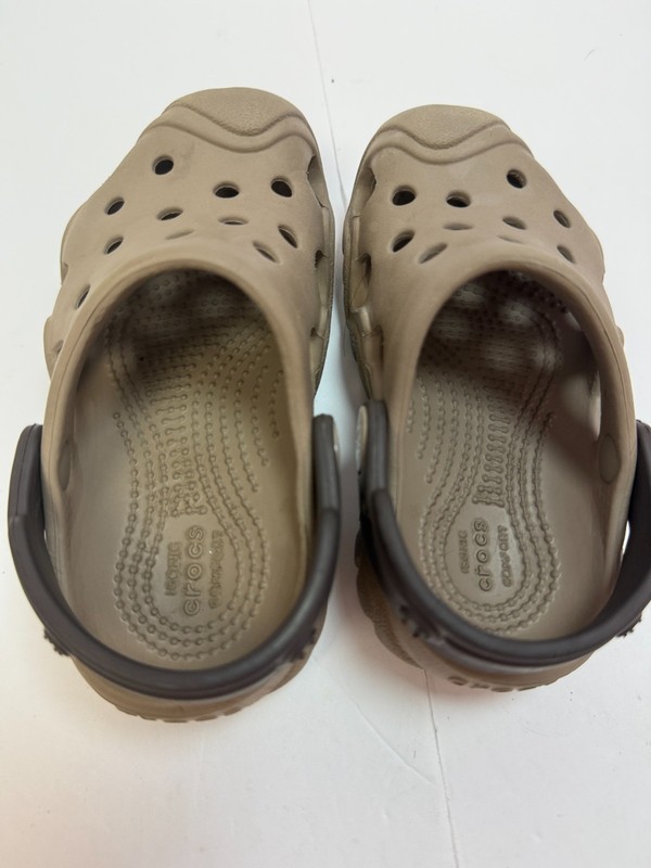 Crocs Classic Clog Taupe Brown Slip On Sandals Water Shoes Kids Unisex Size 6