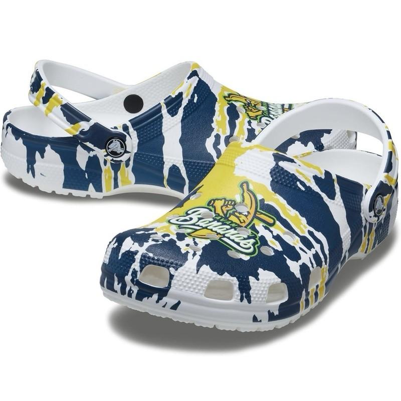 Crocs Classic Clogs Savannah Bananas Shoes Limited Edition Tie Dye Mens Size 11