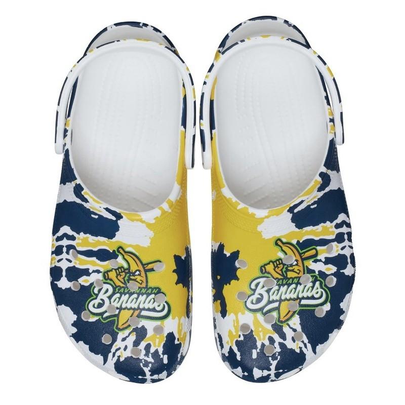 Crocs Classic Clogs Savannah Bananas Shoes Limited Edition Tie Dye Mens Size 11
