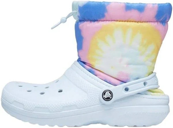 Crocs Classic Lined Neo Puff Comfy Boots BLUE Men's Size 7/ WOMAN 9 FREE SHIP