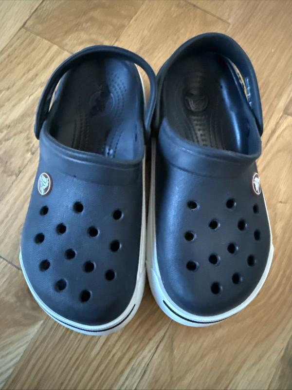 Crocs Crocband Black Classic Clogs For Kids 12/13 C