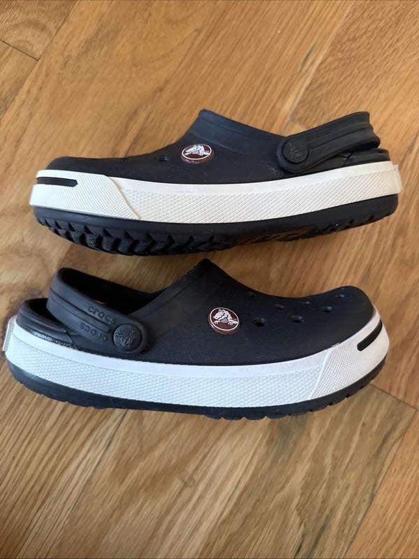 Crocs Crocband Black Classic Clogs For Kids 12/13 C