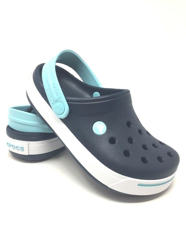 Crocs Crocband II Boys clog Navy/Ice Blue Pick Size NEW