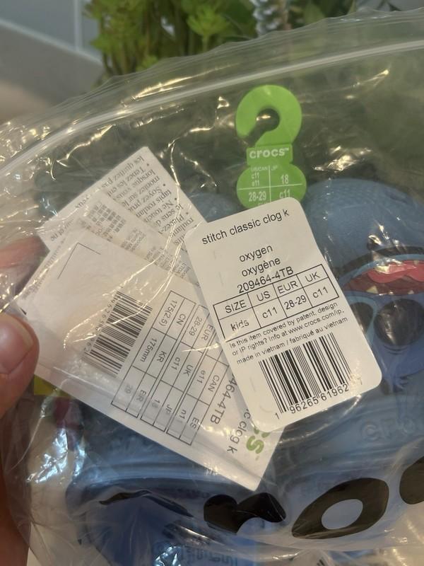 Crocs Fun Lab Little & Big Kid Stitch Classic Clog Size C11