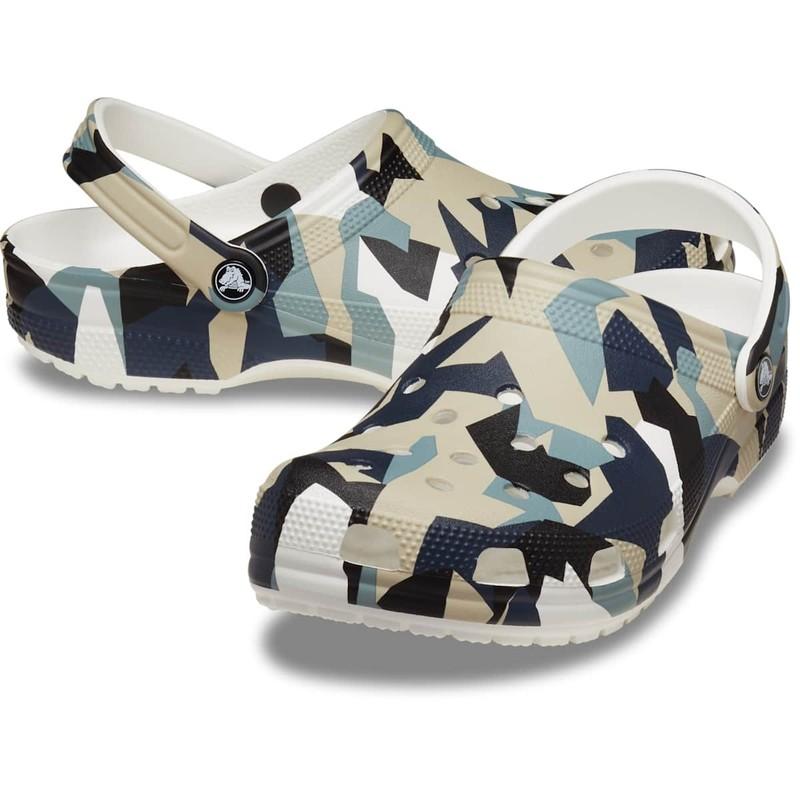 Crocs Geo Camo Clogs – Comfortable Lightweight Waterproof