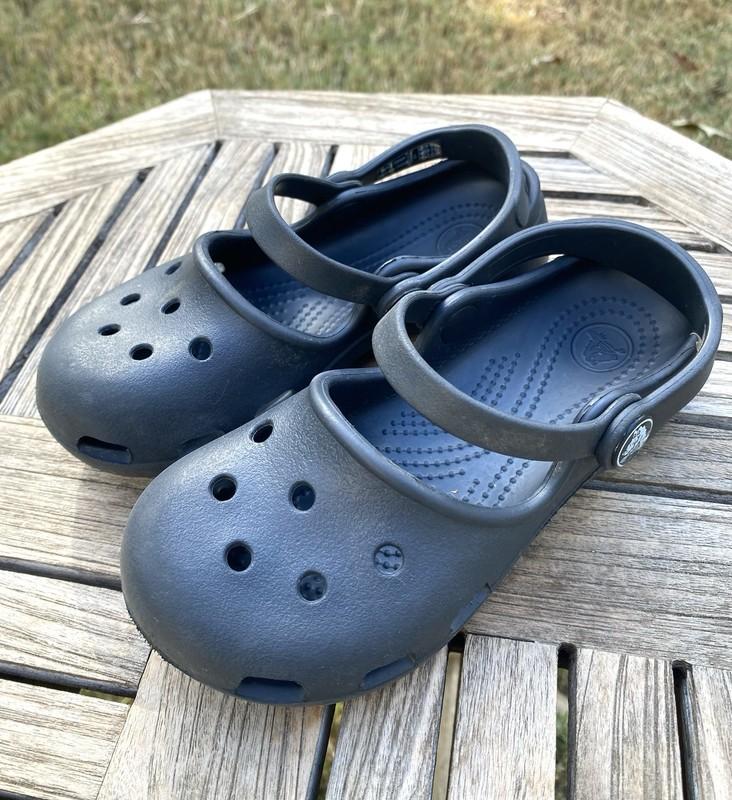 Crocs Girl’s Mary Jane Slip On Clogs Black Size C11