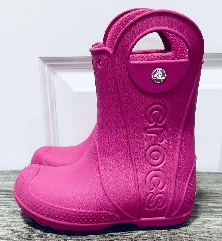 Crocs Handle It Rain Boots ‘Pink Size: 11C (TODDLER) Authentic