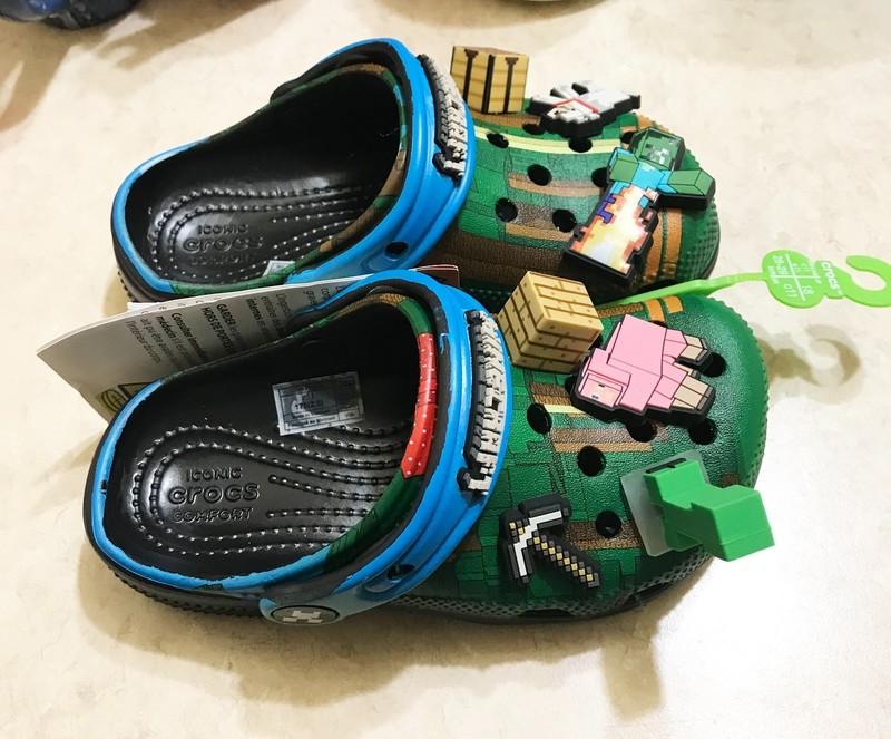 Crocs Kids Boys Shoes Minecraft II Clogs Slip On Shoes C12