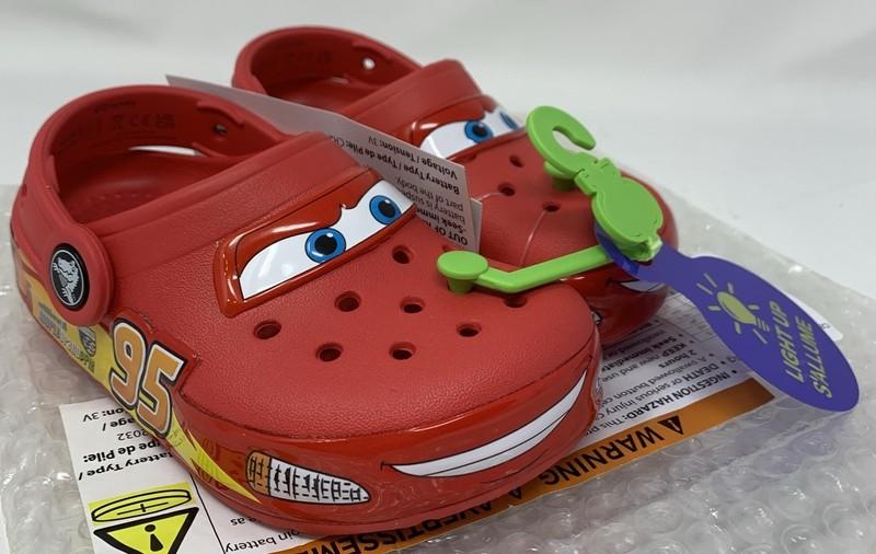 Crocs Lightning McQueen Clog Toddler Light Up C6 C7 C8 C9 C10 Disney Pixar Cars