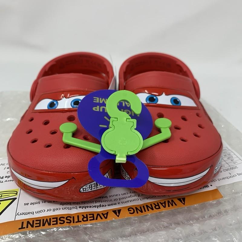 Crocs Lightning McQueen Clog Toddler Light Up C6 C7 C8 C9 C10 Disney Pixar Cars