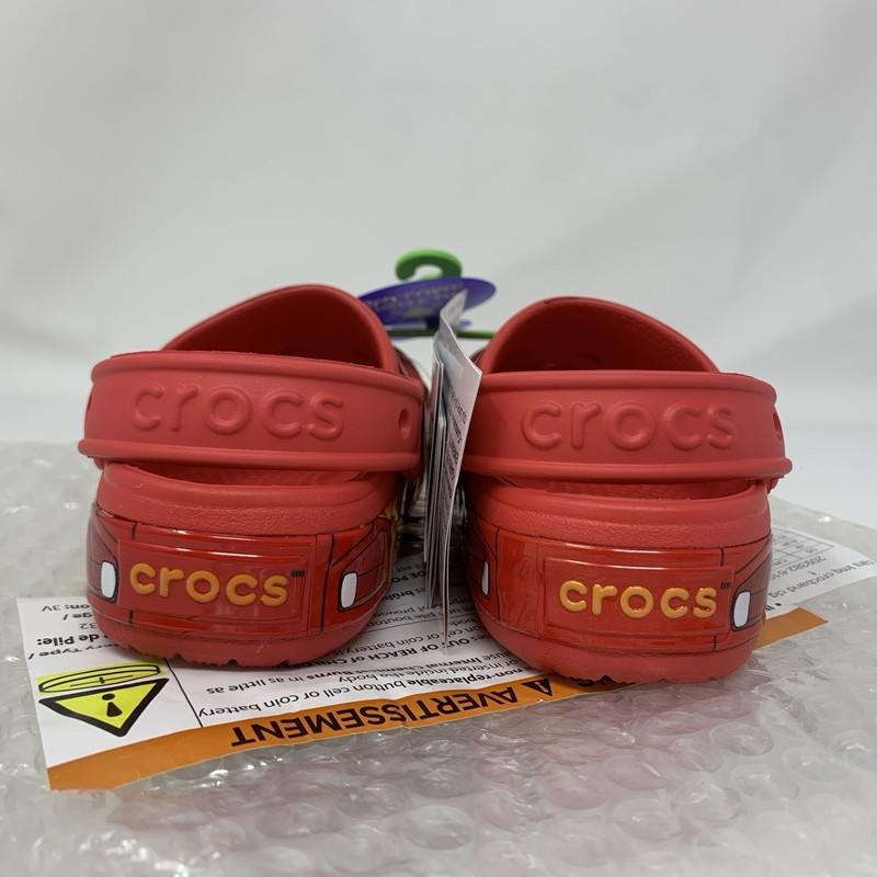 Crocs Lightning McQueen Clog Toddler Light Up C6 C7 C8 C9 C10 Disney Pixar Cars
