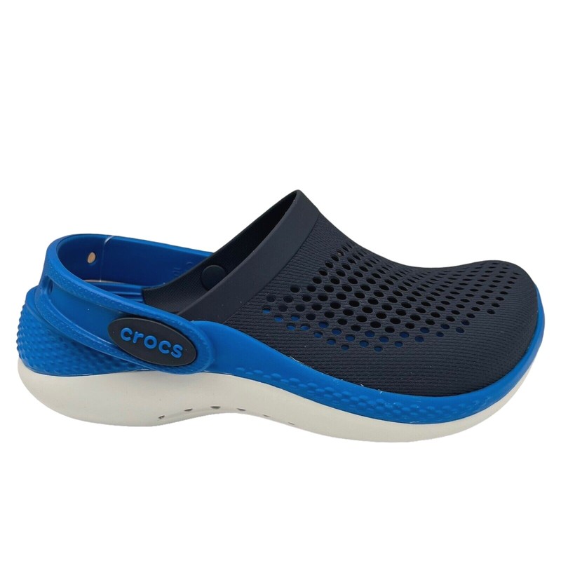 Crocs LiteRide Little Girls Slip-on Clogs Size 12-13 Navy Water Friendly & Comfy