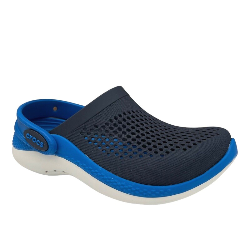 Crocs LiteRide Little Girls Slip-on Clogs Size 12-13 Navy Water Friendly & Comfy